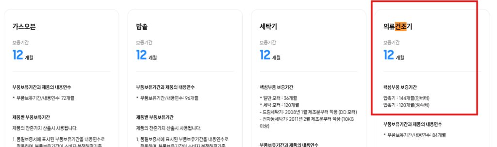 보증기간
