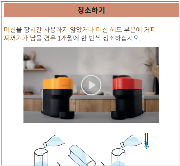 컵에 많은 양의 커피 가루가 나옵니다.