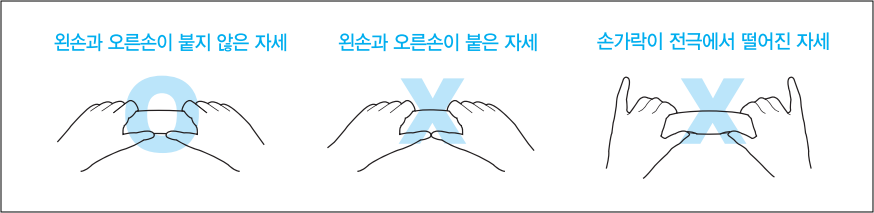 인바디 체중계 측정방법 및 유의사항 안내 손모양 측정방법