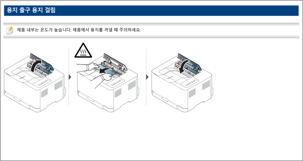 삼성 SL-433 프린터 용지걸림 예방 및 해결 방법 안내 삼성 SL-433 프린터 용지걸림 예방 및 해결 방법 안내