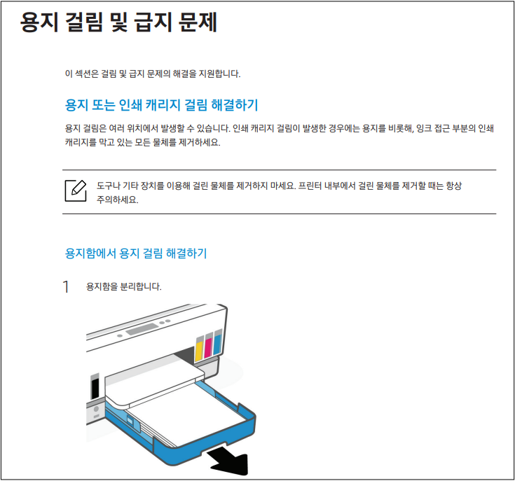 삼성 SL-T2270FW 용지 걸림 문제 예방 및 해결방법 안내
