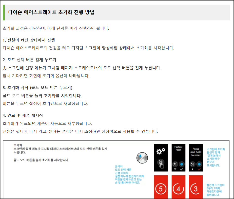 초기화 진행 방법