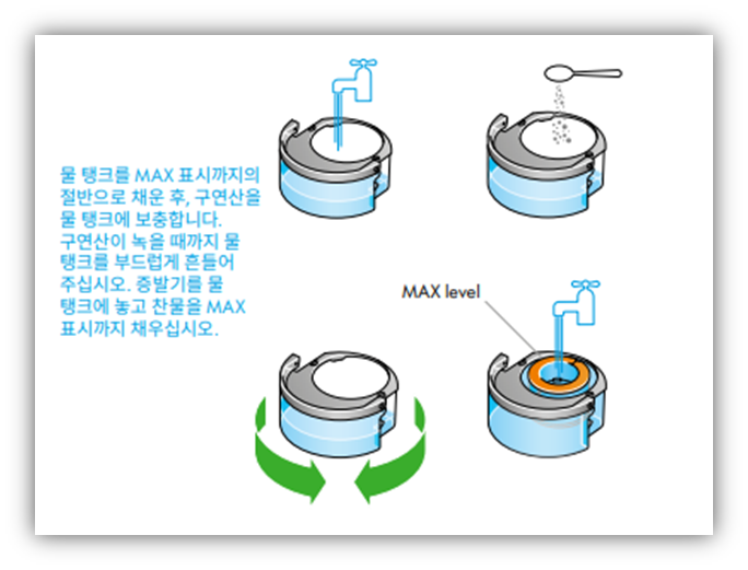 디스케일링 용액 만들기