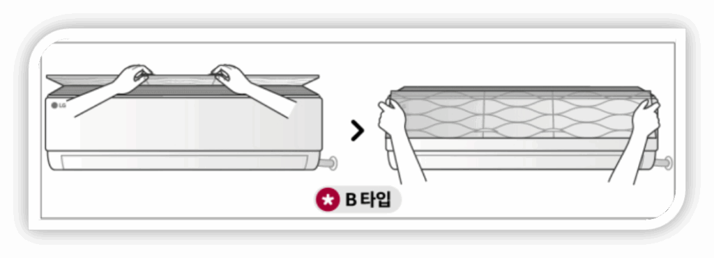 LG 벽걸이 에어컨 물 떨어짐 원인 및 해결방법 ☑️ B 타입