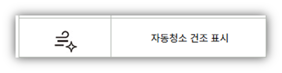 2. 자동청소 건조 표시 / C1 코드